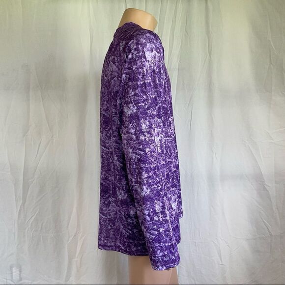 NEW SPYDER SWIM purple rush guard long sleeves UPF30+ multicam XXL - Picture 13 of 15
